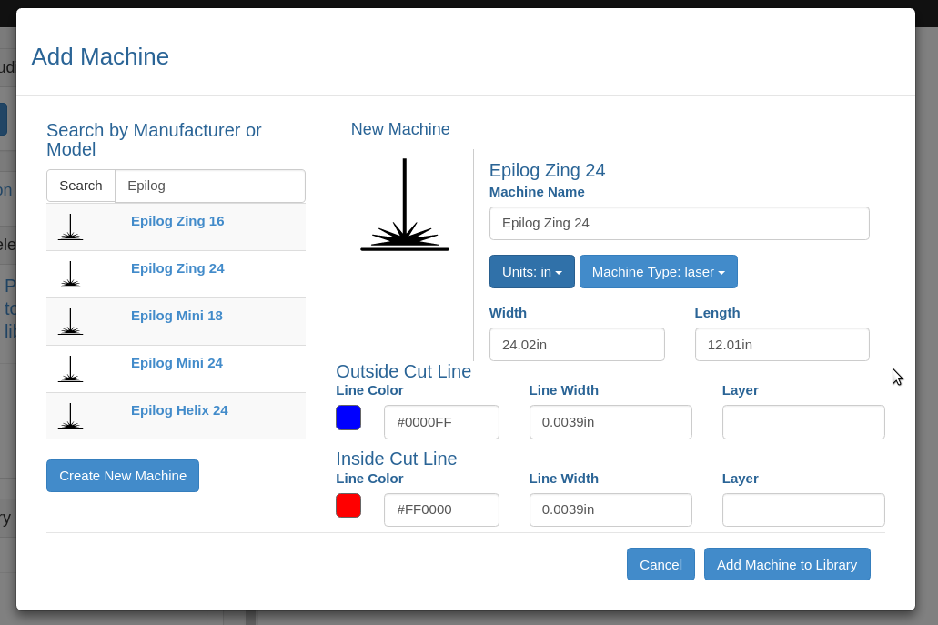 MakerCase interactive visualization